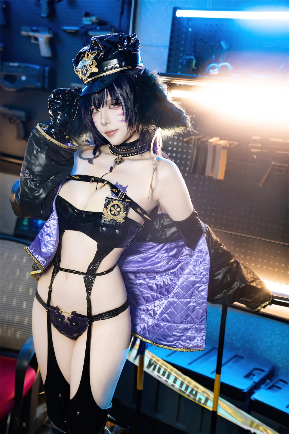 二佐Nisa - No.191 碧蓝航线·武藏 女警 [25P-101MB] tg@simisebaisi 【丝足阁】021.webp